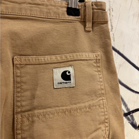 Carhartt WIP Tan Pierce Canvas Carpenter Pants - Picture 5 of 7